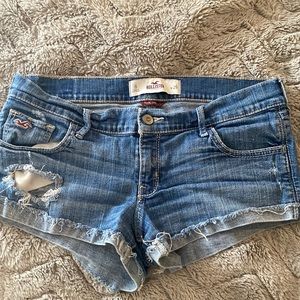 Hollister low rise jean short shorts